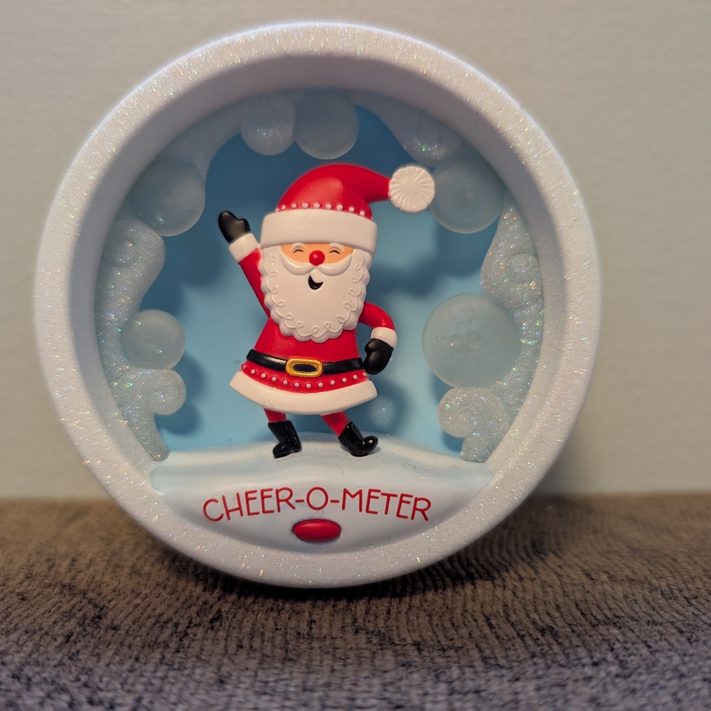 Hallmark 2008 Santa Cheer-O-Meter in Red and White